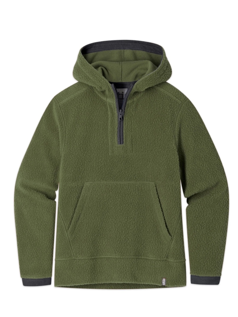 STIO Kids' Rawlins Fleece Hooded Pullover - Pine Forest - XS